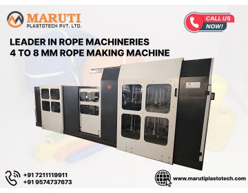 4mm to 8mm Rope Making Machine in Spain by Maruti Plastotech.