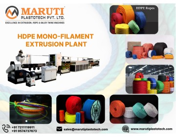 HDPE Mono-filament Extrusion Plant For HDPE Ropes in Philippines