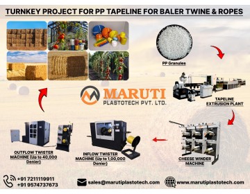 PP Tapeline Extrusion Plant for Baler Twine Manufacturer in Spain.